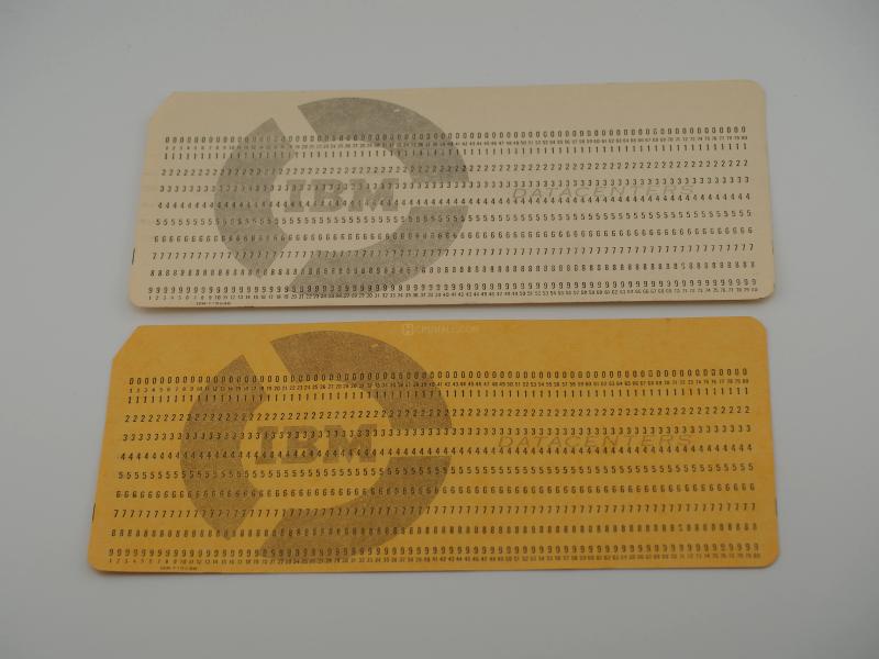 IBM 80-Column Punched Card (Form F19936)