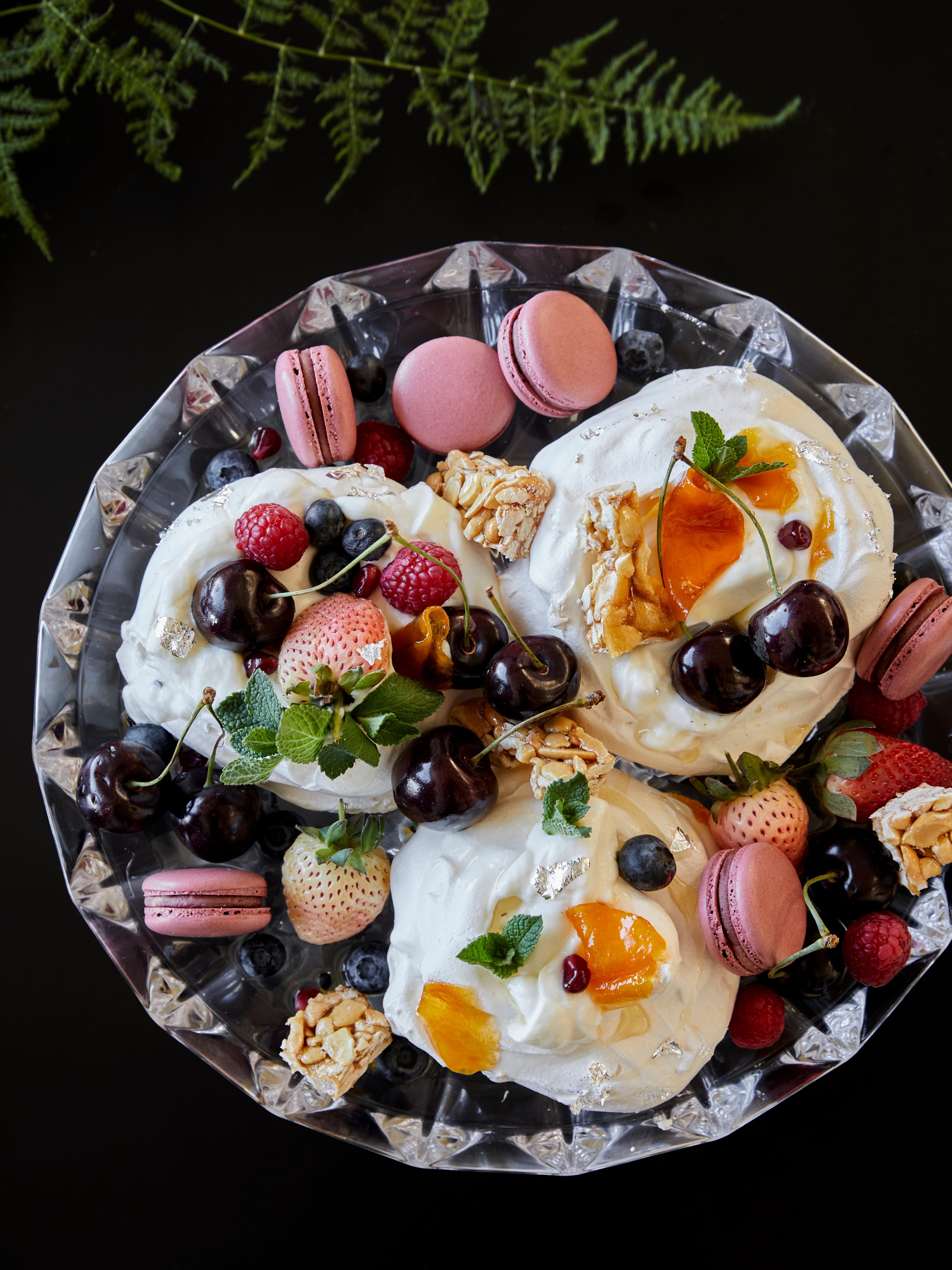 Summer Pavlova with Greek Yoghurt home
