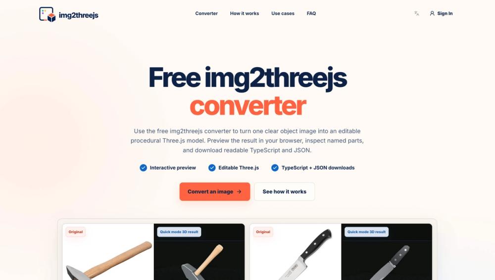 image of Img2threejs converter online image of Img2threejs converter online