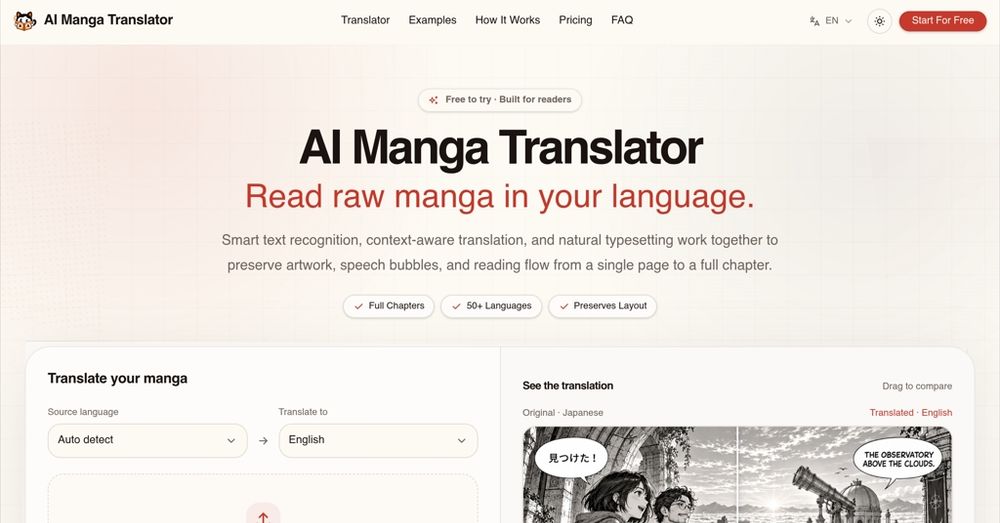 image of AI Manga Translator