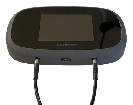 TS9 adapters connected to the Verizon Jetpack 8800L