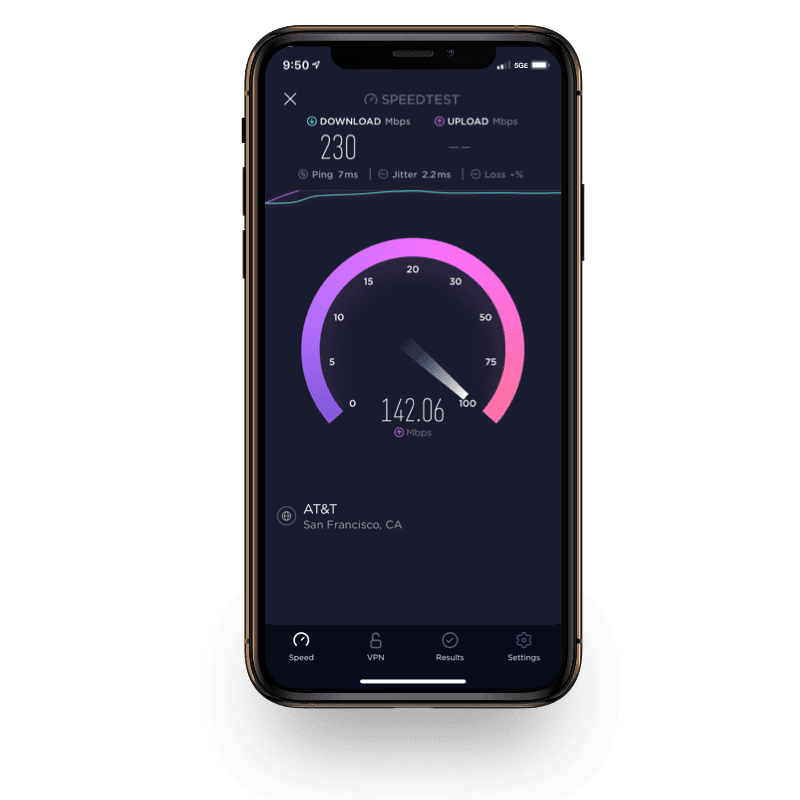 Phone Screen with a speed test