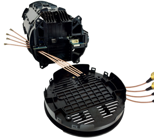 Route your pigtail adapters through the vent ports