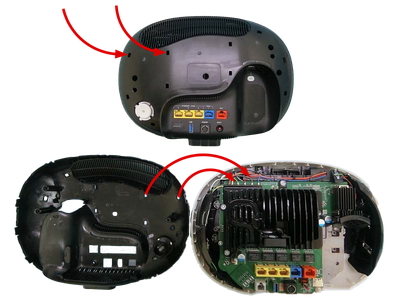 The T-Mobile Gateway's five U.FL cables and ports