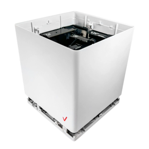 Inner enclosure with outer cover sliding off.