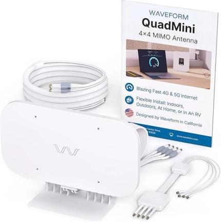 Waveform QuadMini: 4x4 MIMO Low-Profile Antenna Kit