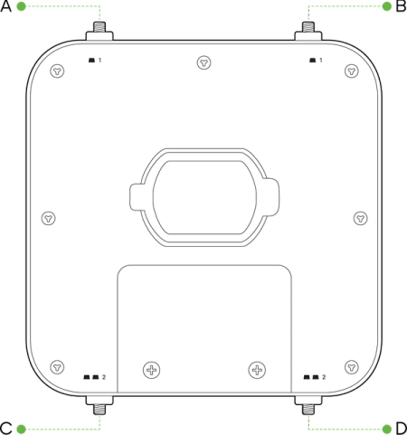 SMA port locations for the T-Mobile 5G Internet Gateway (Cisco MG51E)