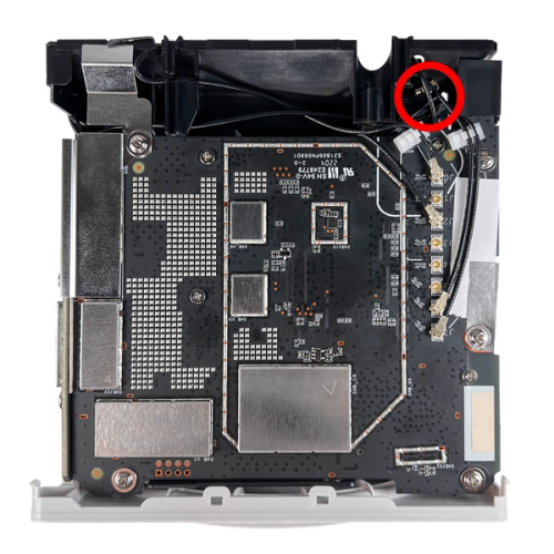 Location to feed stock cables.