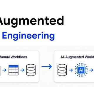 Stage-by-stage view of where AI augmentation works in the data engineering lifecycle