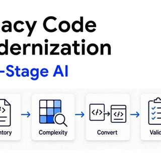 Four-stage framework for AI-augmented legacy code modernization inventory, scoring, conversion, validation