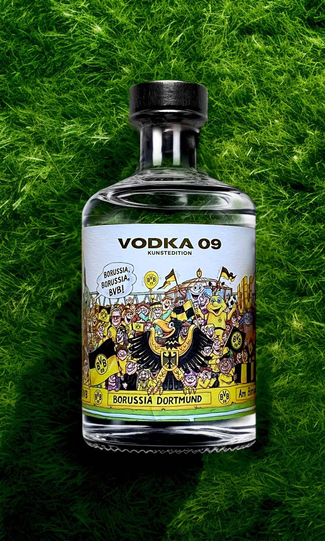 BVB Deutscher Weizenvodka von Borussia Dortmund als Kunstedition 500ml