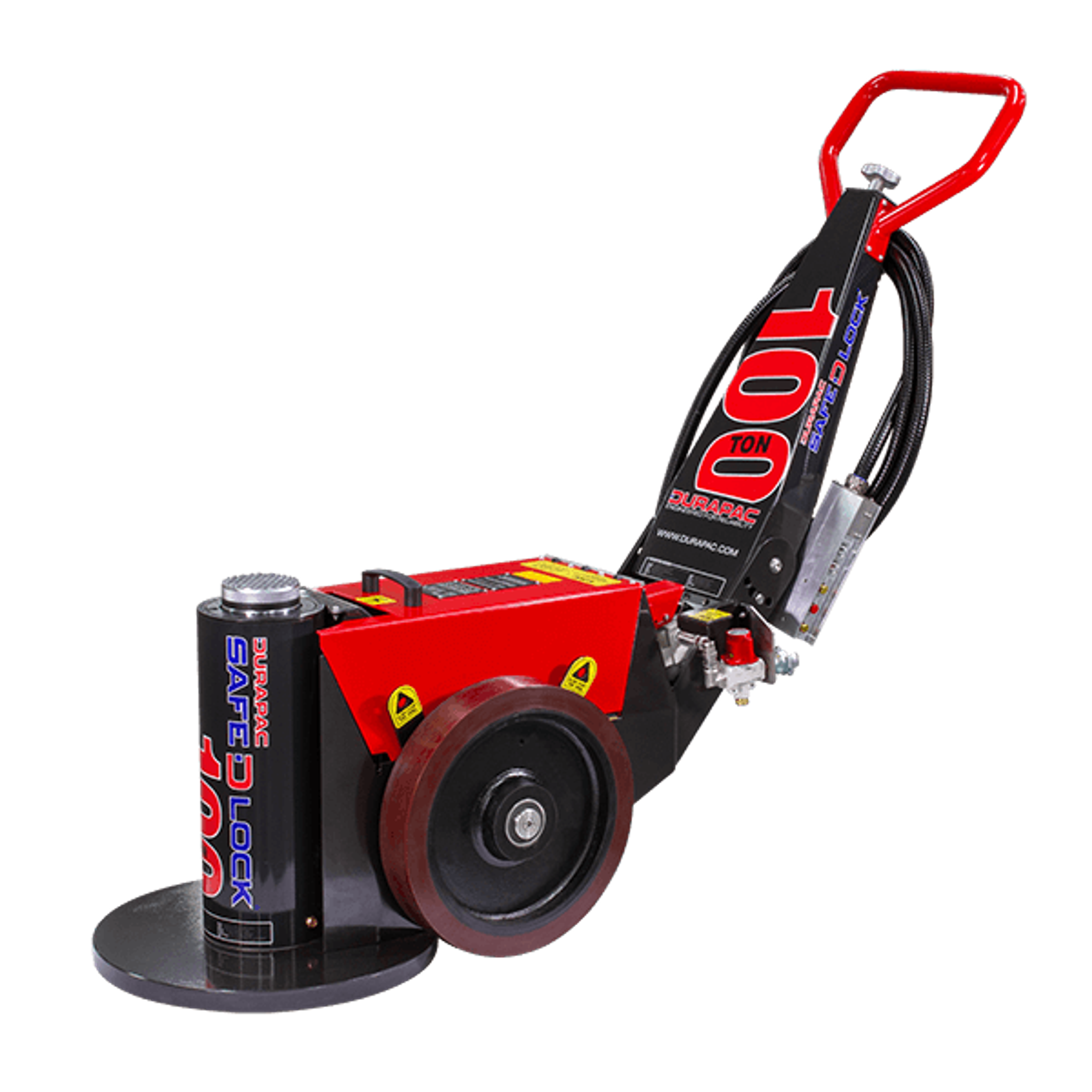 Durapac TTP-100 hydraulic track pin pusher for removing and installing track pins on heavy equipment