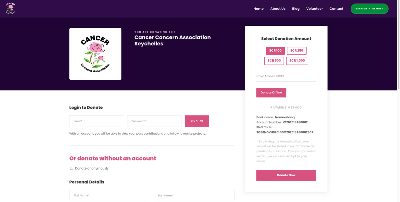 Cancer Concern Association Seychelles screenshot 4