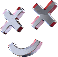 A character with both eyes as X and a smiling expression.