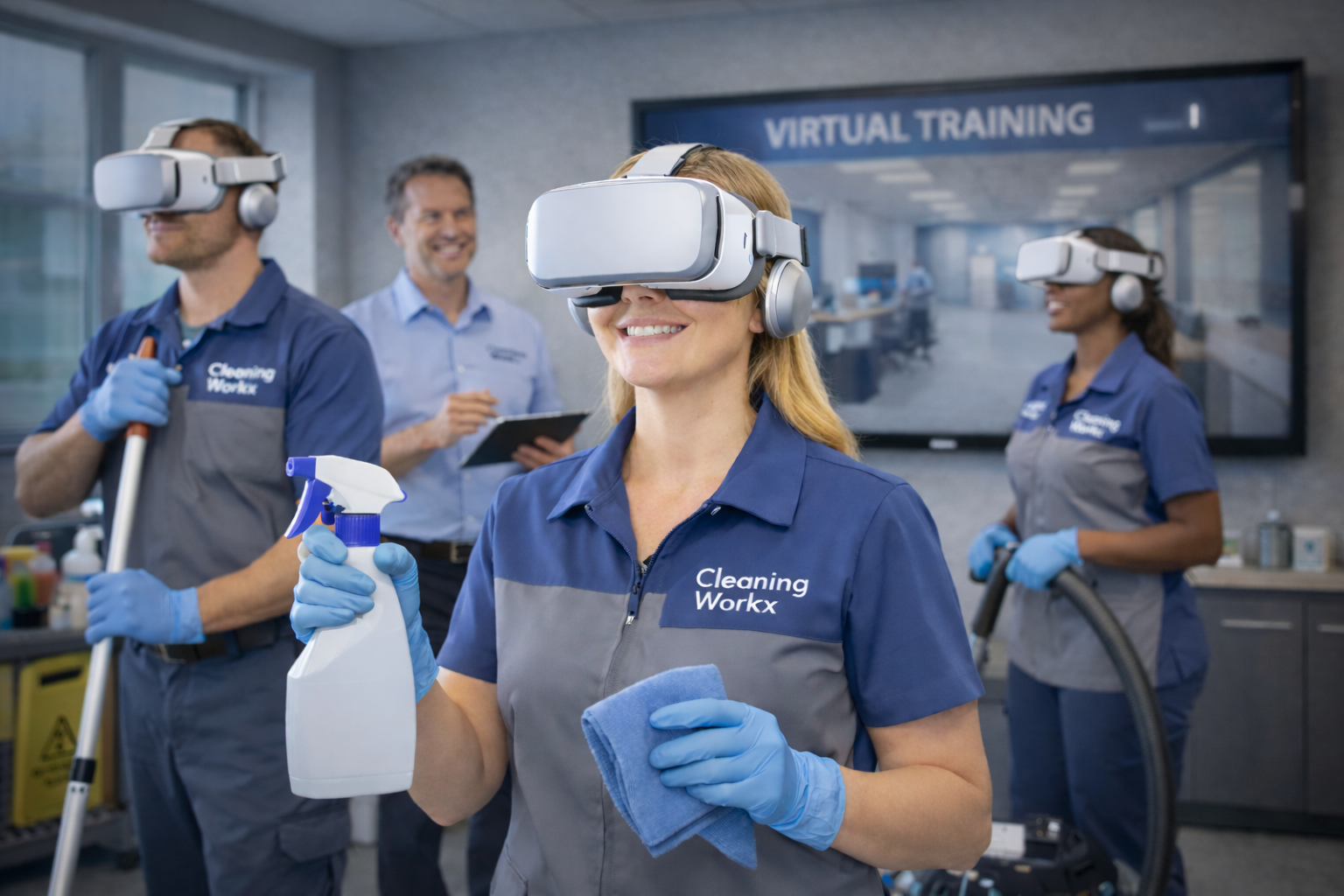 CleaningWorkx VR Training - immersive software environment for cleaning teams