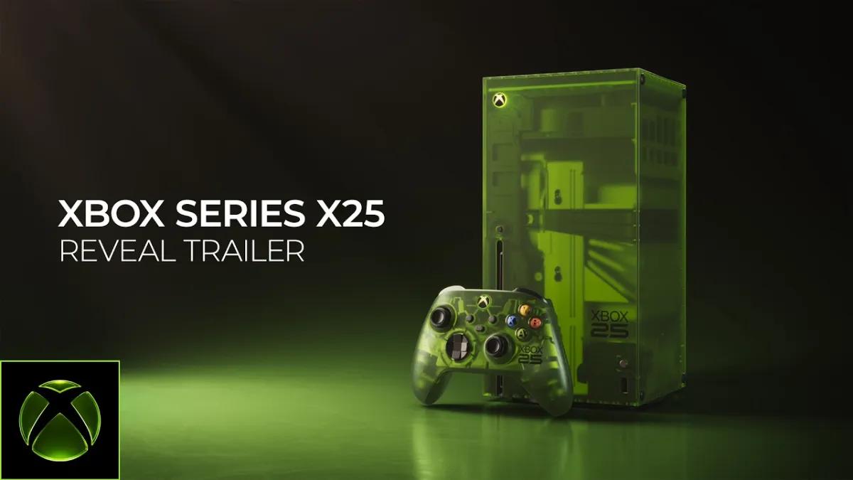 Microsoft k 25. výročí Xboxu odhalil průhlednou limitku Series X