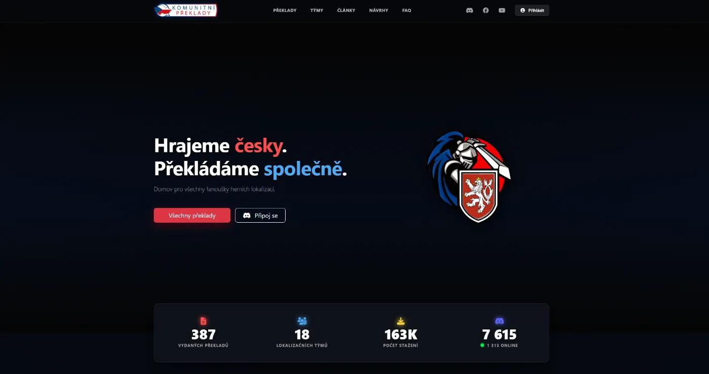 Komunitní Překlady vstupují do nové éry! Verze 2.0 přináší moderní design s podporou pro týmy