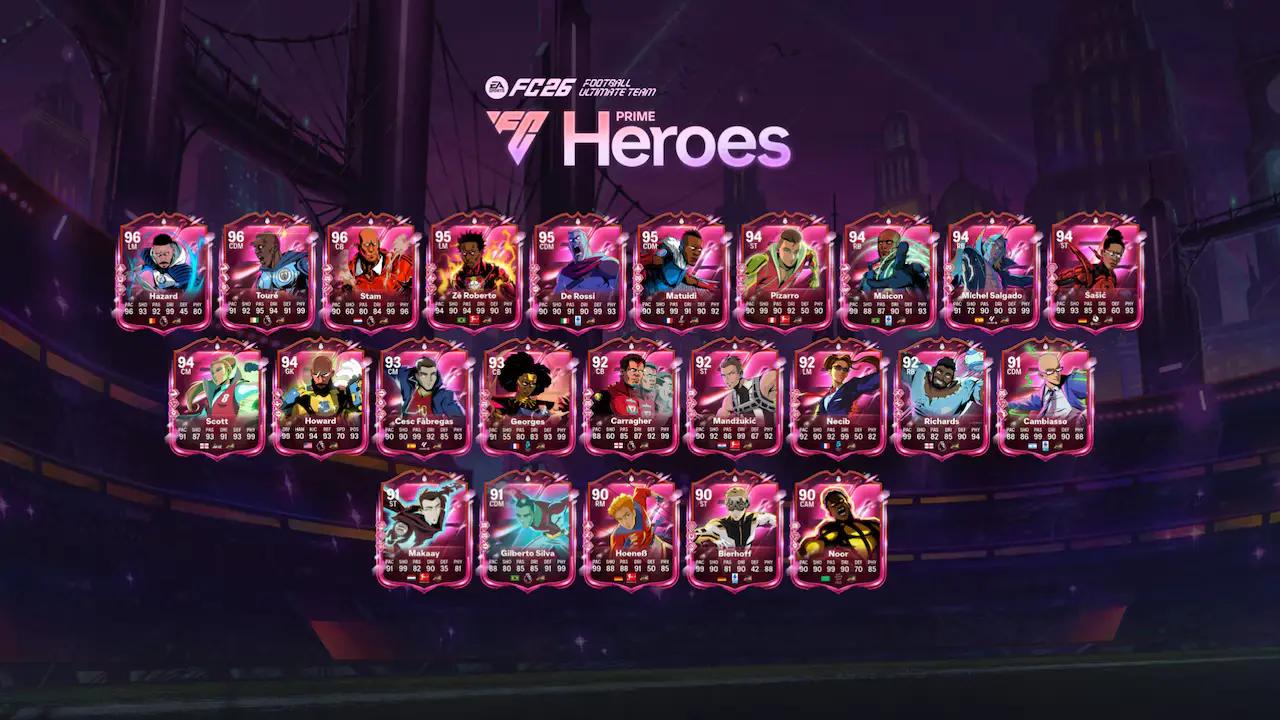 Do EA FC 26 zamířili hrdinové. Ultimate Team odstartoval nový event