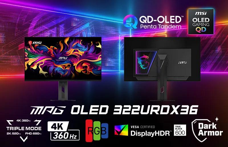 MSI představuje herní monitor MPG OLED 322URDX36