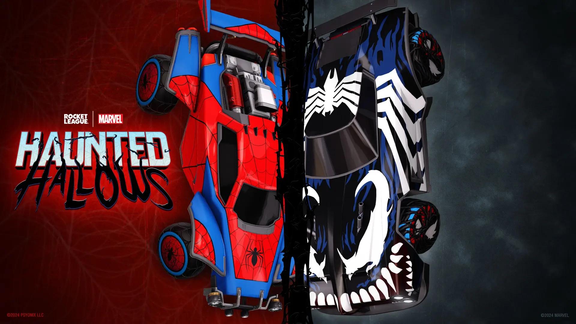 Spider-Man a Venom míří do Rocket League na Halloween!