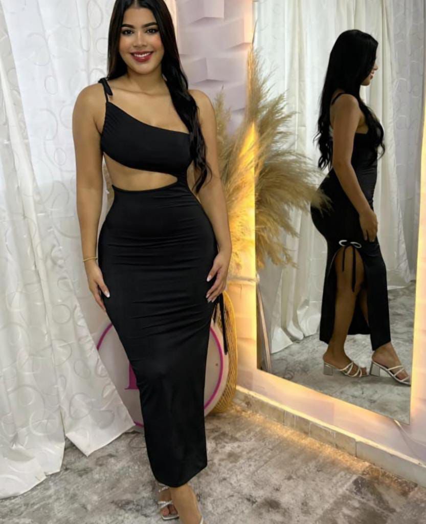 Vestido Negro Maxi Gala