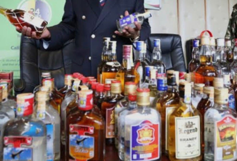 An assortment of alcoholic spirits sold in Kenya: KEBS is on the spot for the flooding of illicit drinks in Kenya 