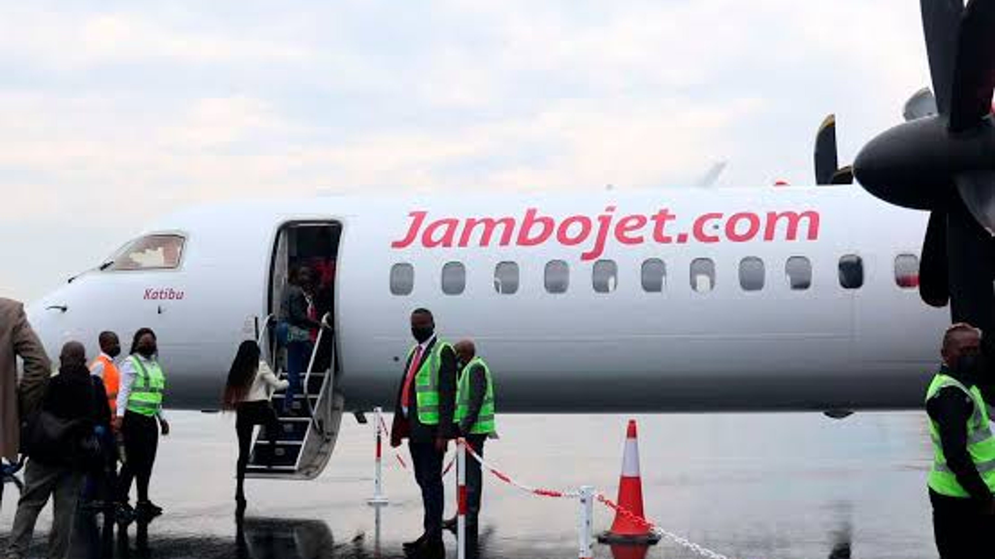 Passengers boarding Kenya Airways aircraft from JKIA