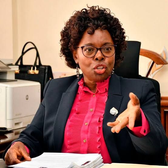 Margaret Nyakang’o, the controller of budget speaks to a parliamentary committee at a past event