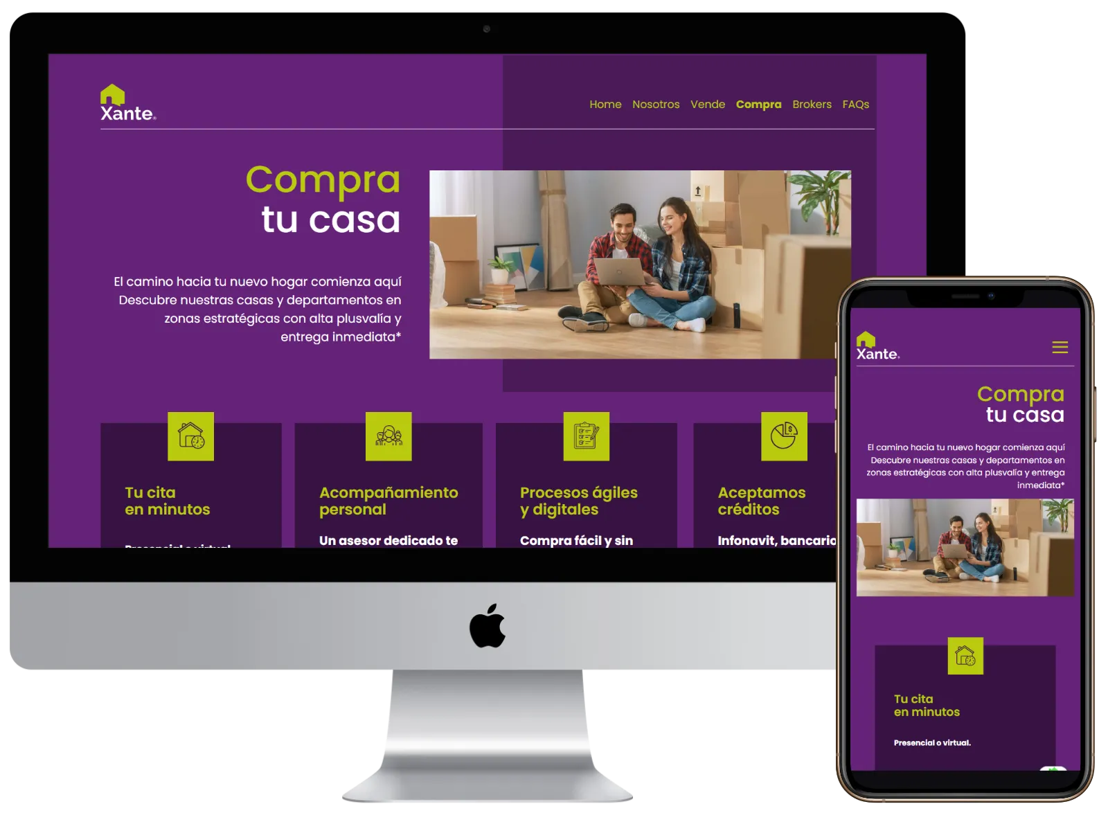 Un marketplace inmobiliario digital que simplifica la compra y venta de vivienda usada, desde la valuación hasta el cierre de la operación.