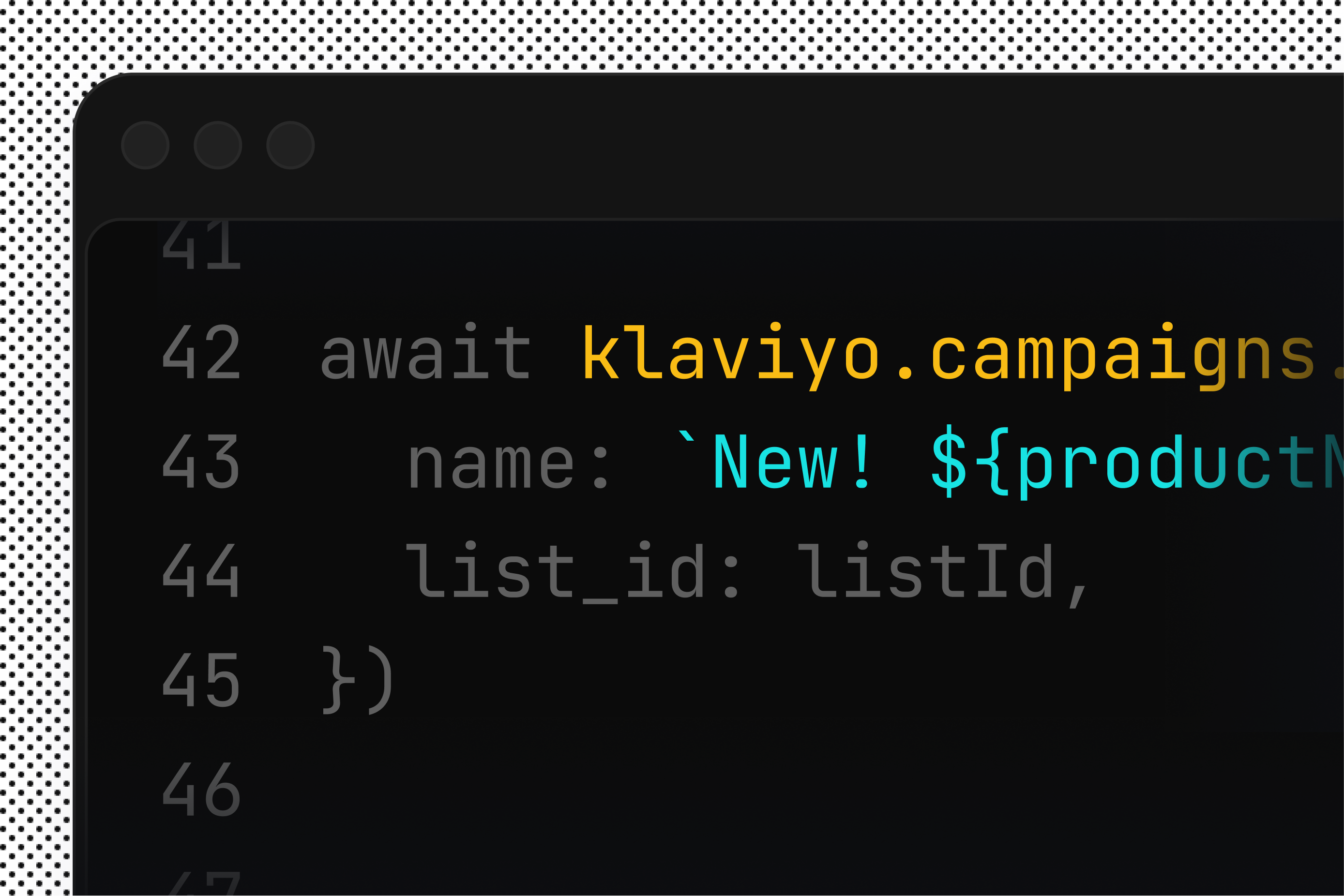 code snippet integrating email service