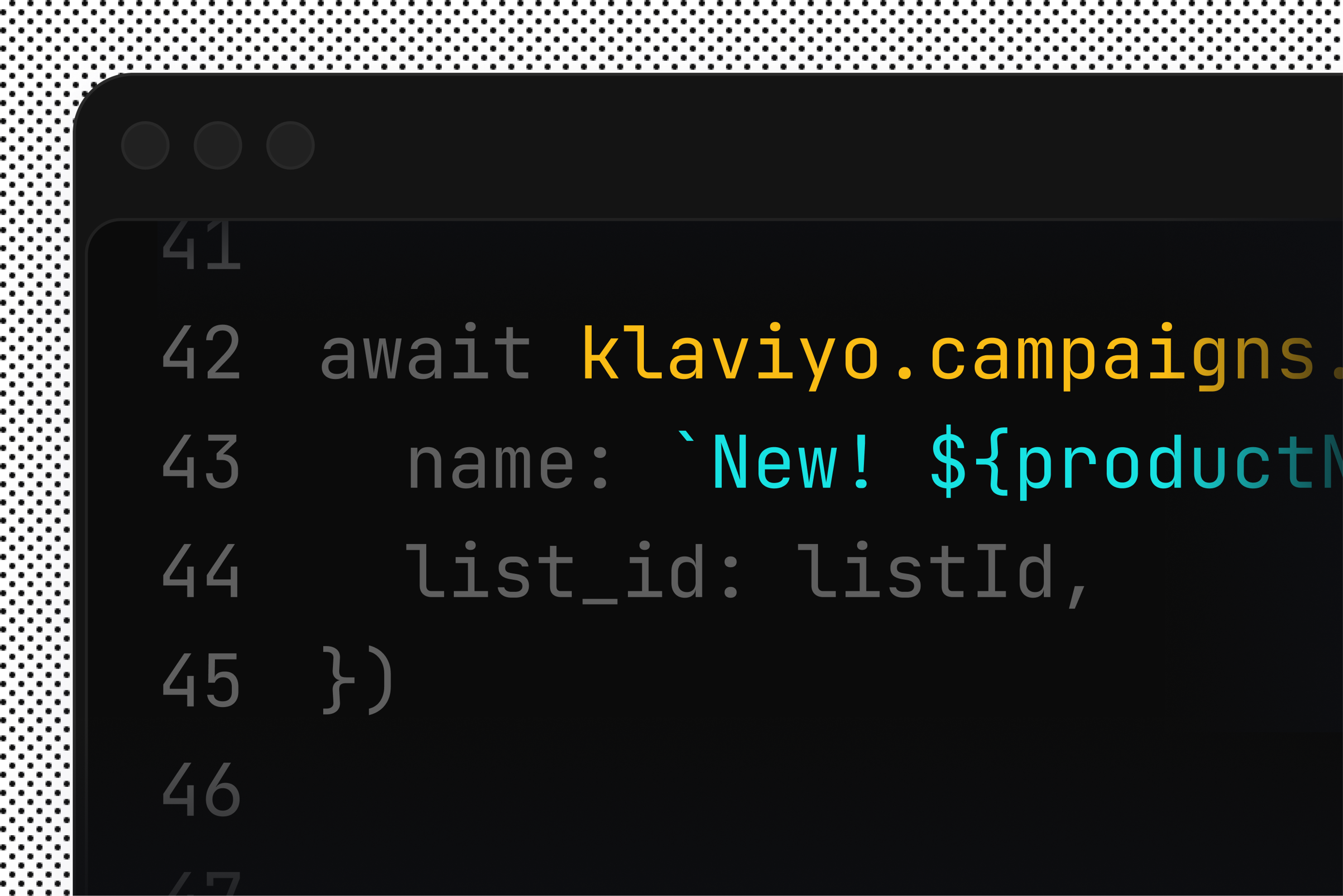 code snippet integrating email service