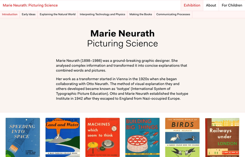 The frontpage for marieneurath.org