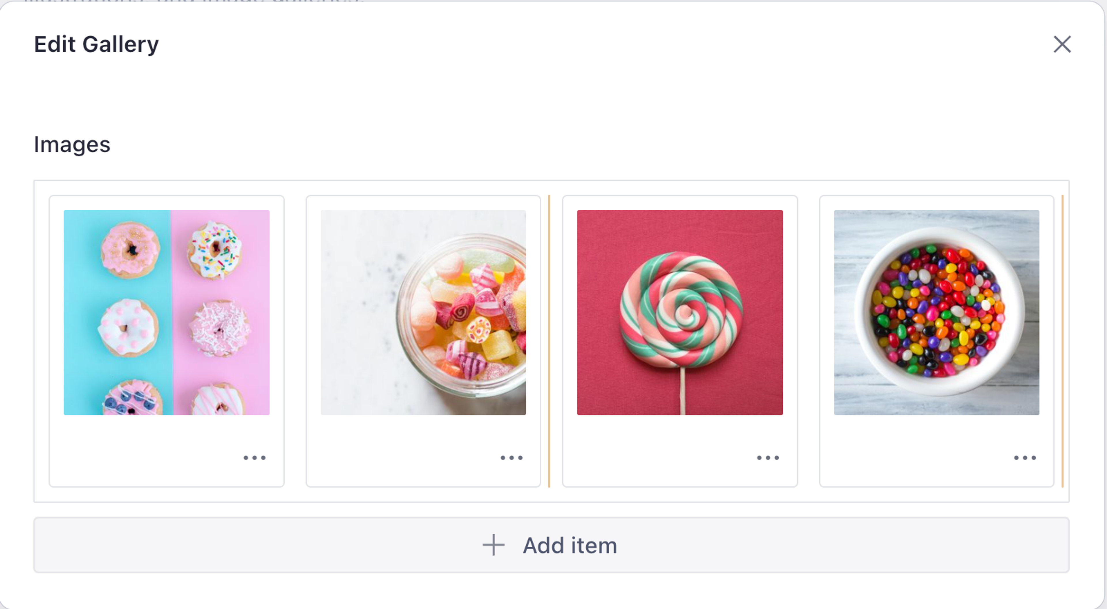 Sanity array of images using grid layout option.