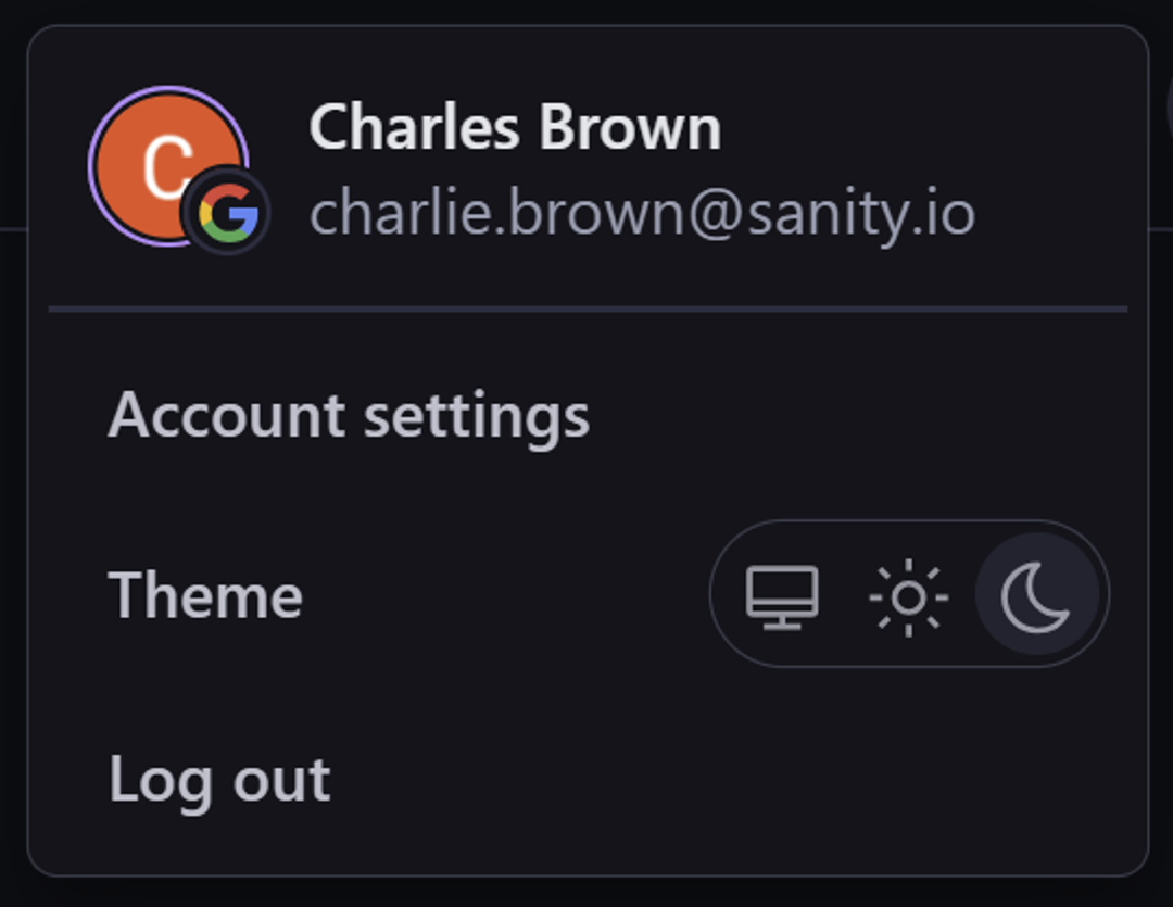 Theme switcher example