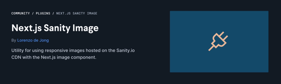 Next.js Sanity Image plugin hero Next.js Sanity Image plugin hero
