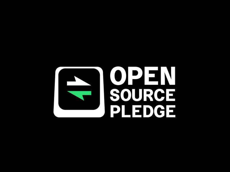 The Open Source Pledge logo