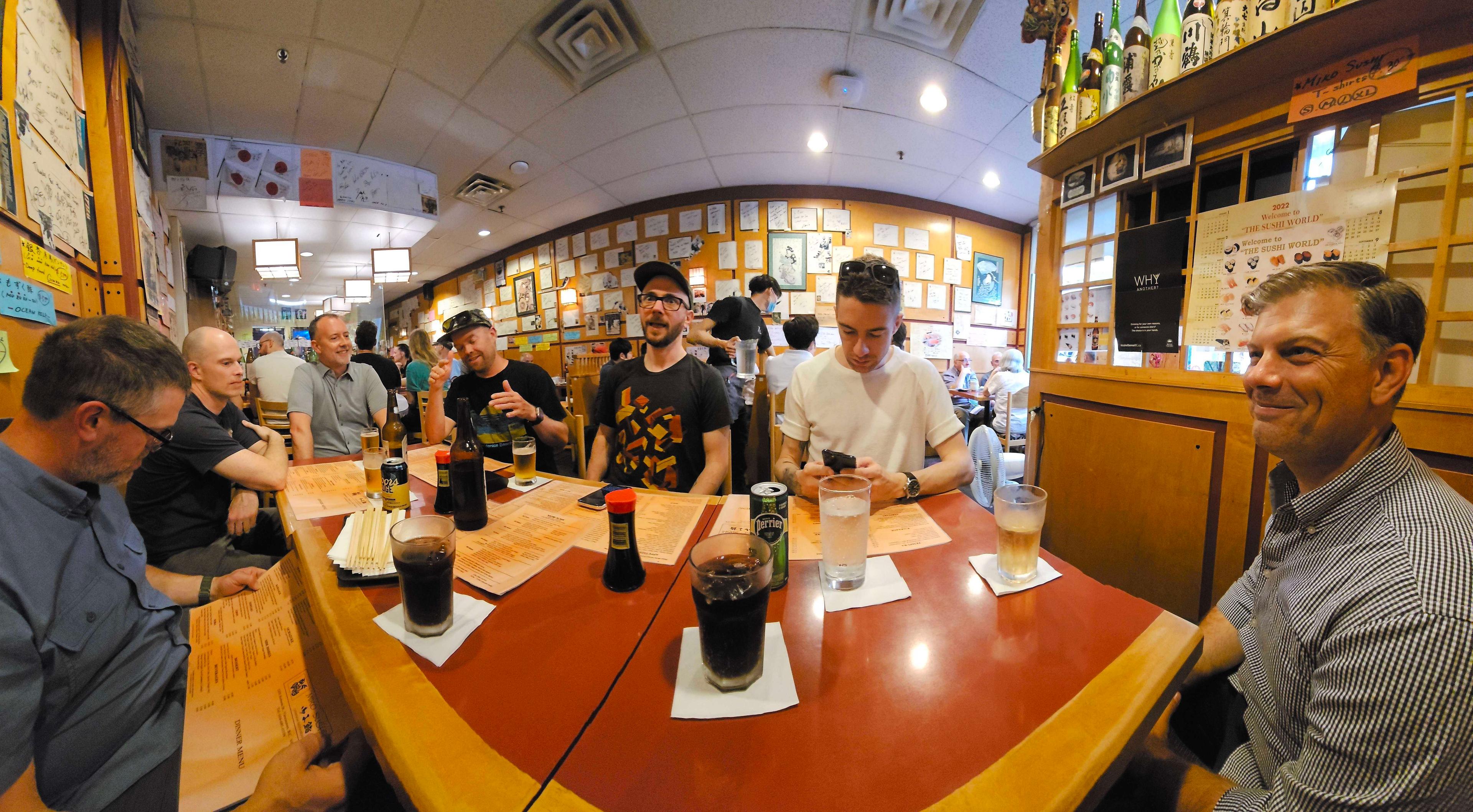 The Begin team talking about their love of serverless during their Vancouver offsite