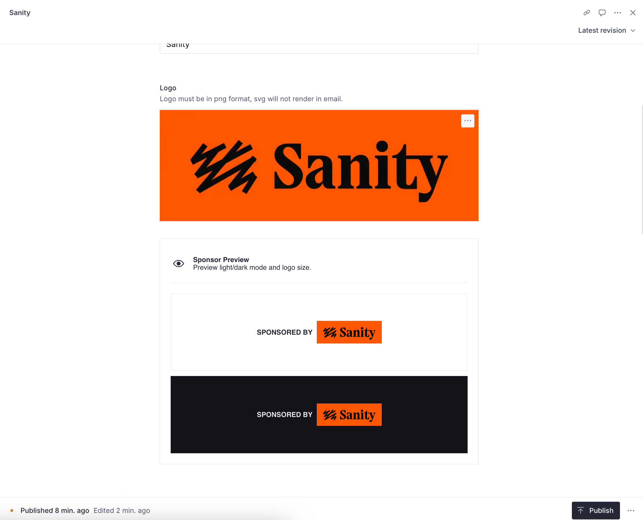 Logo preview and slicer customization