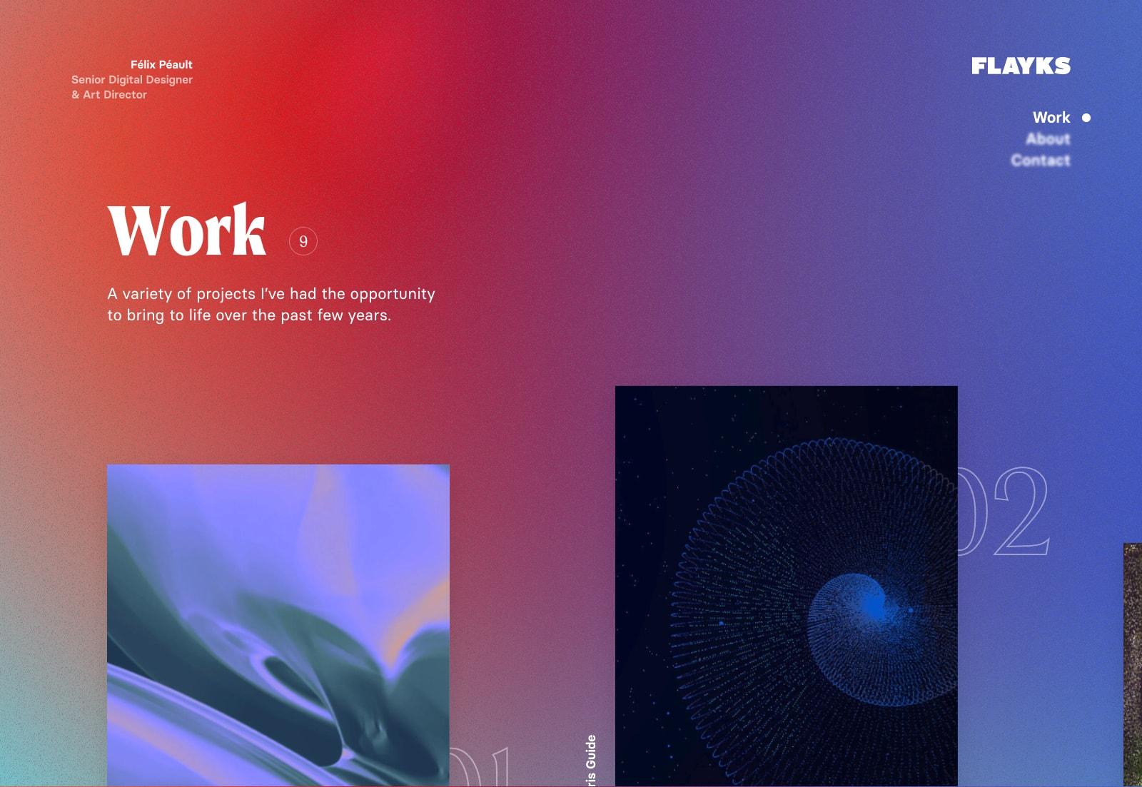 Work page for flayks.com