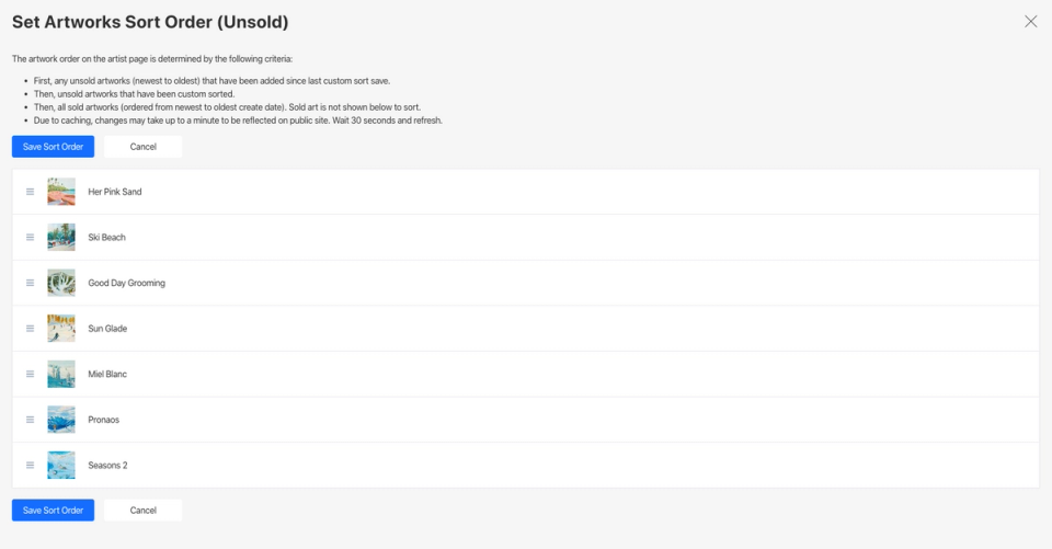 Custom input component for artworks orders Custom input component for artworks orders