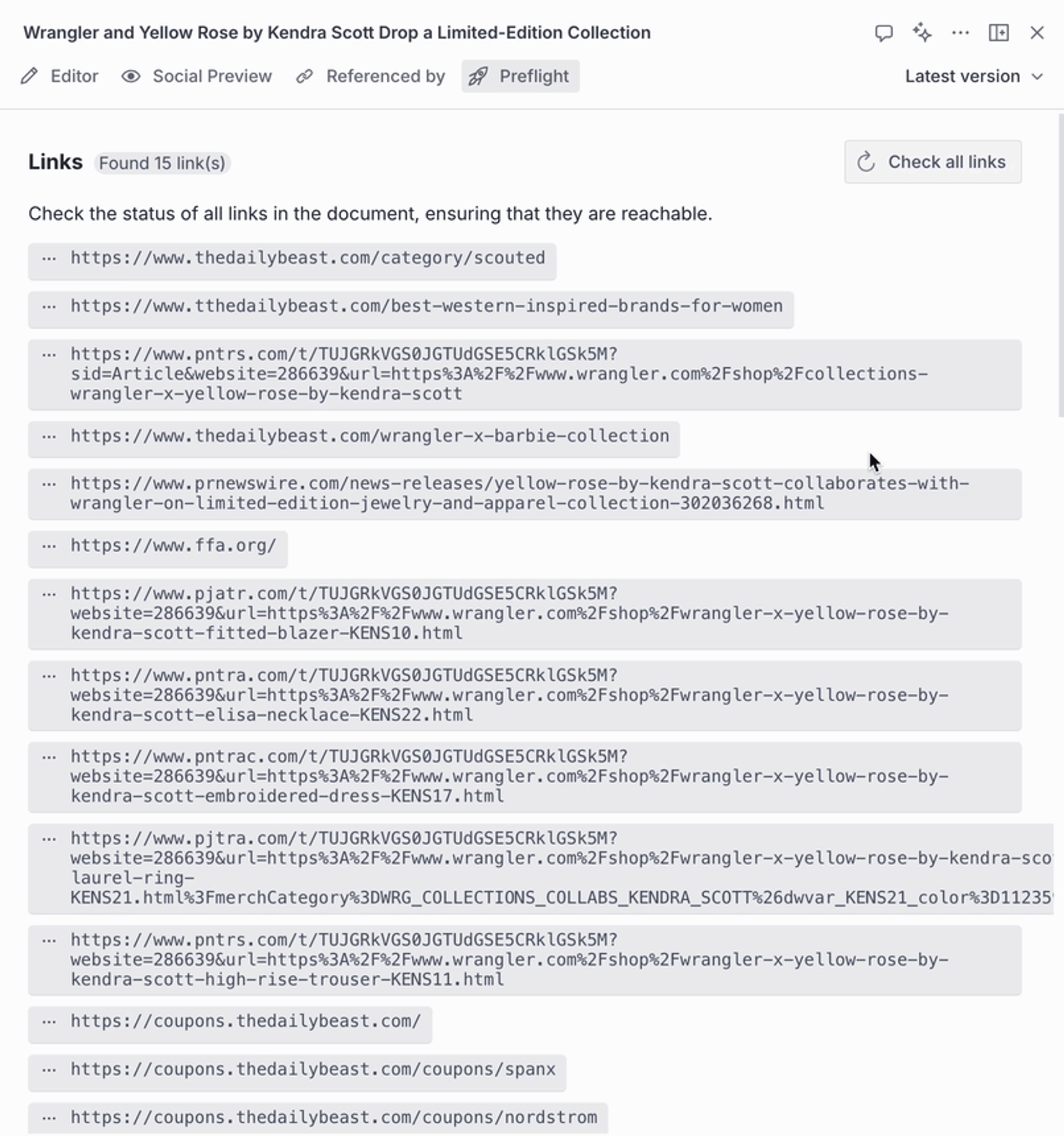 Sanity Studio with a preflight validation plugin