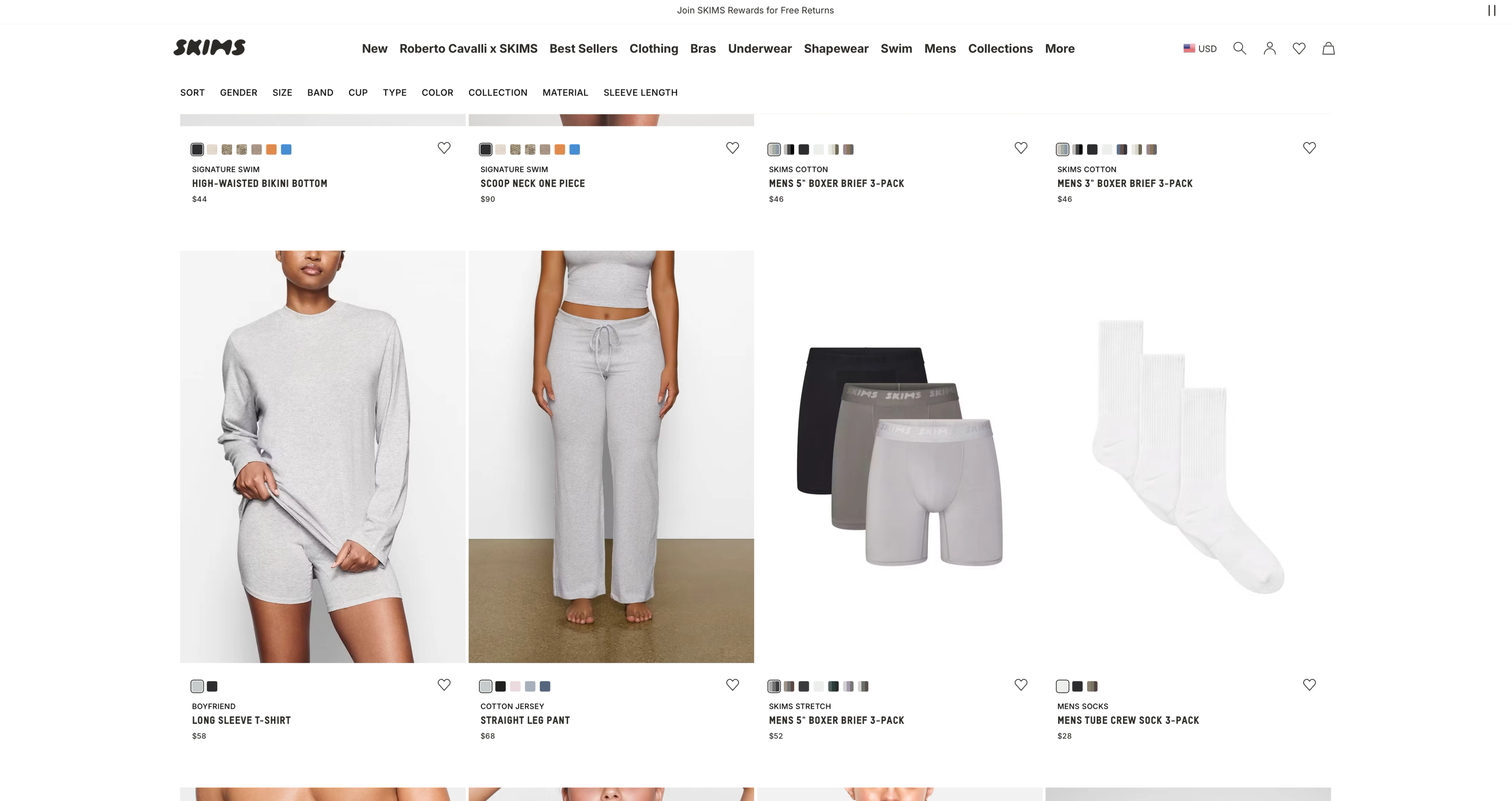 Collection with an image set with focal point