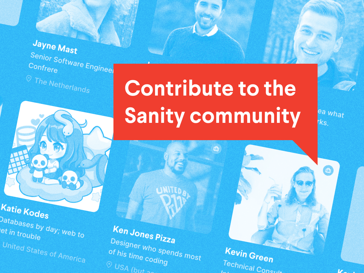 Opening up Sanity.io: Share with others. Find libraries. Learn new skills.