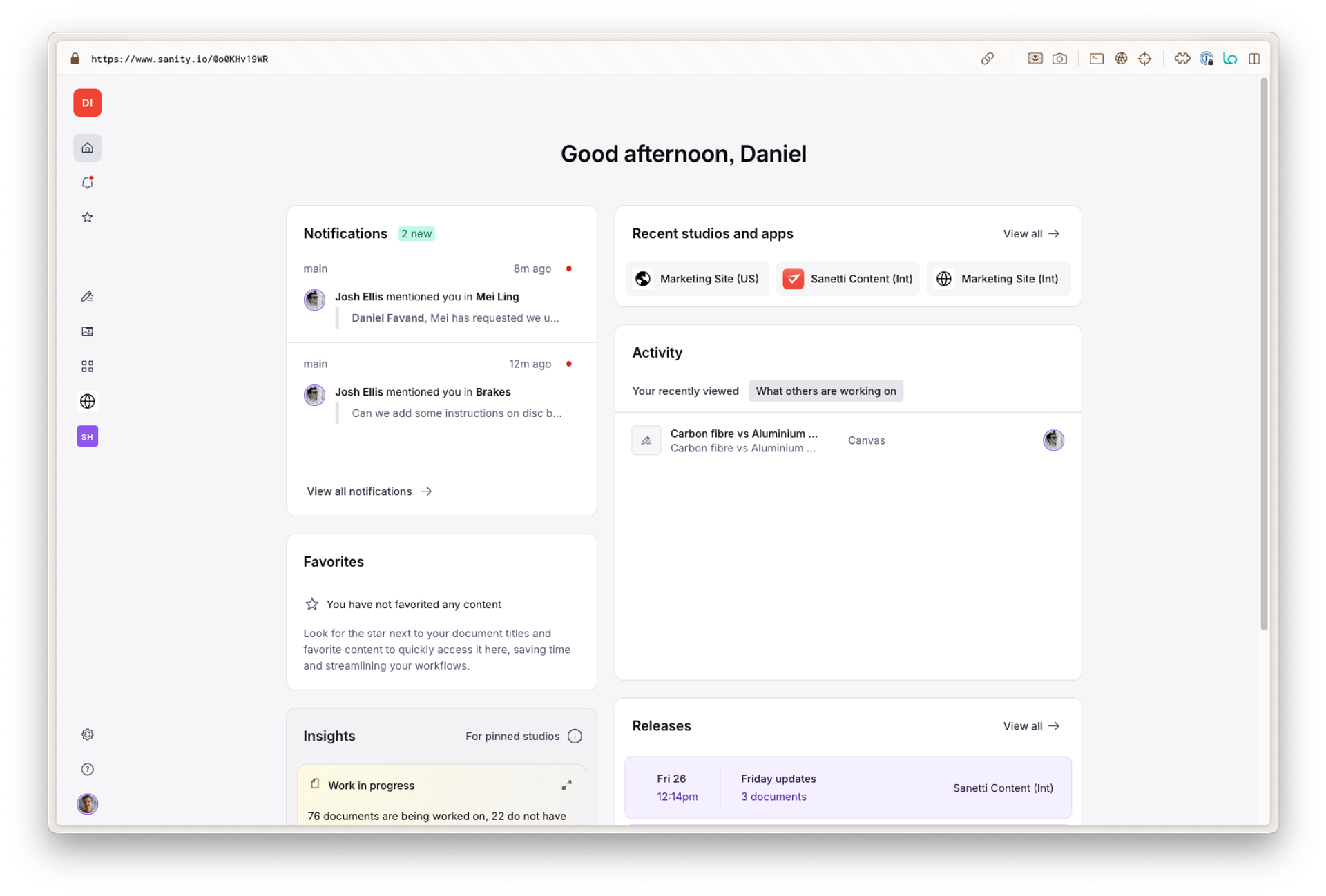 Dashboard September release notes | Sanity Docs