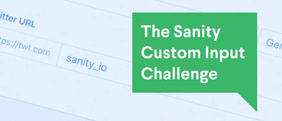 The Sanity Custom Input Challenge