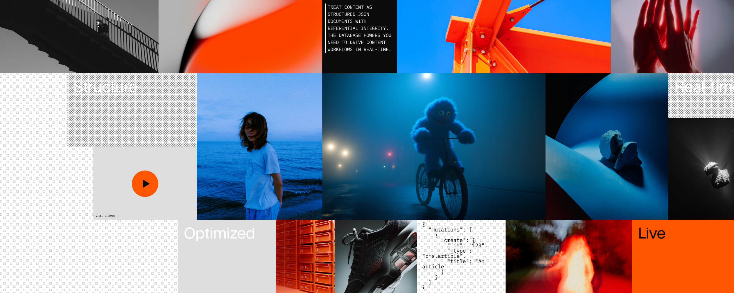 a collage of images, text, and code