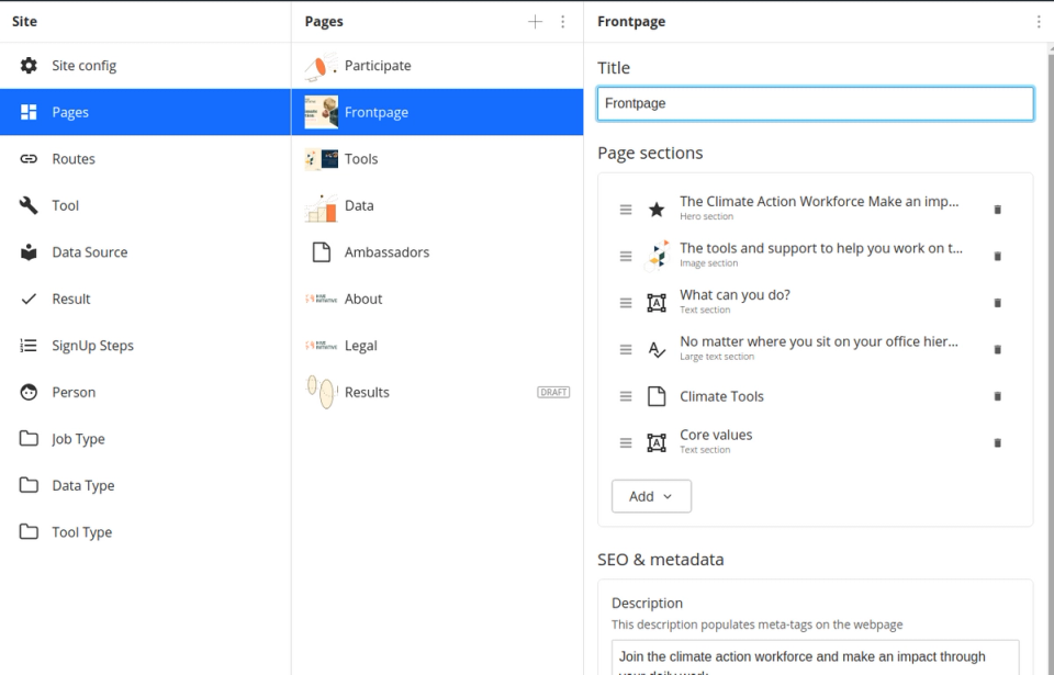 Sanity Studio with different pages Sanity Studio with different pages