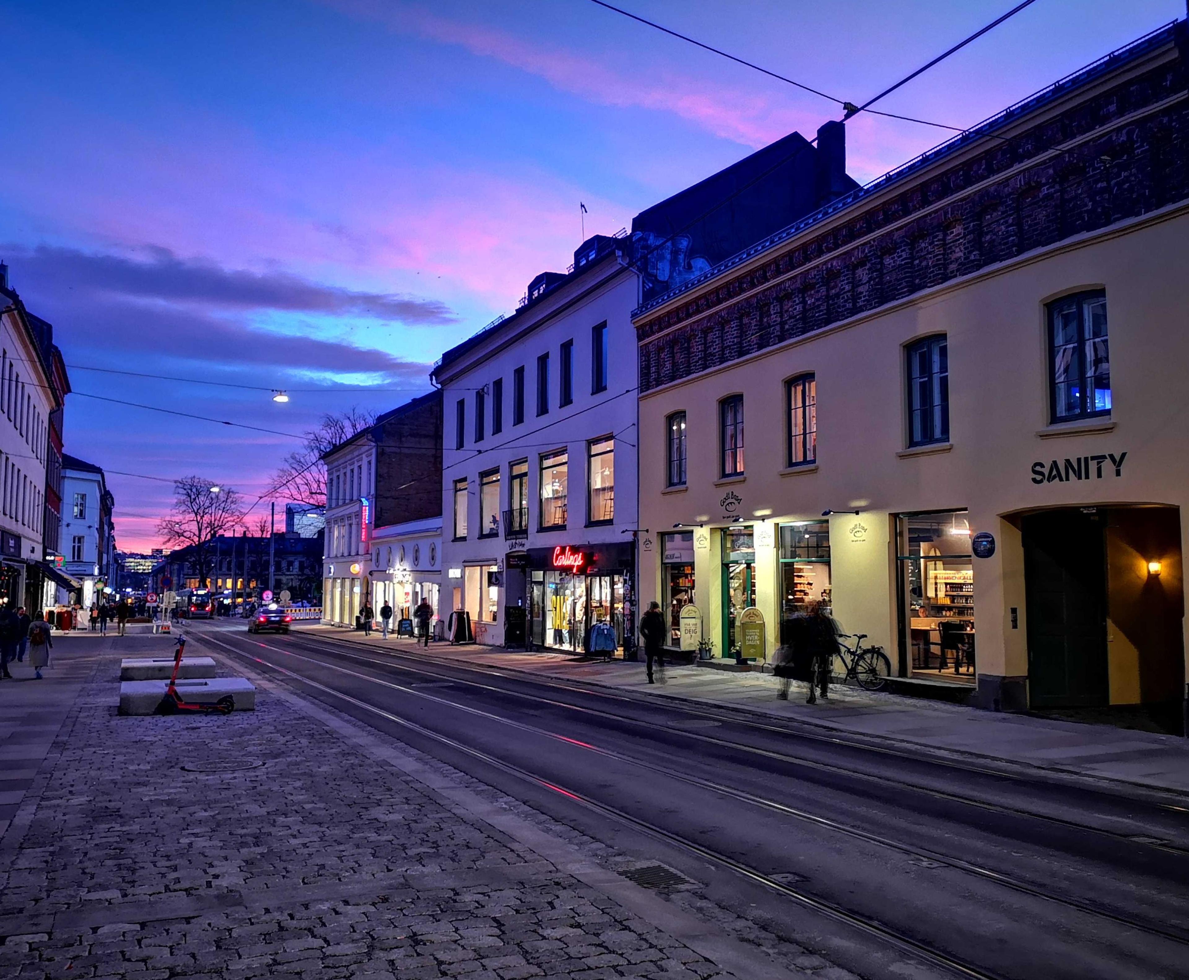 A winter afternoon outside our HQ i Oslo (where is the snow?)