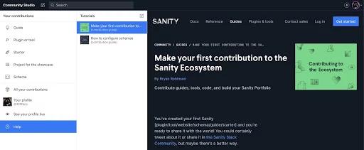 Example of a Sanity Studio