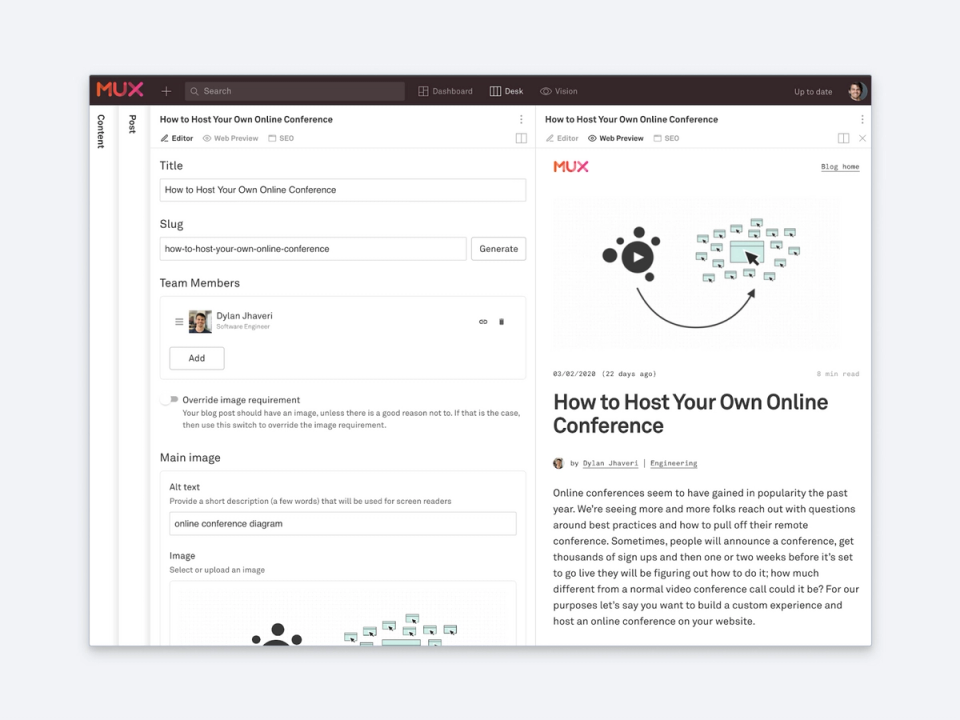 Mux’s Studio Mux’s Studio